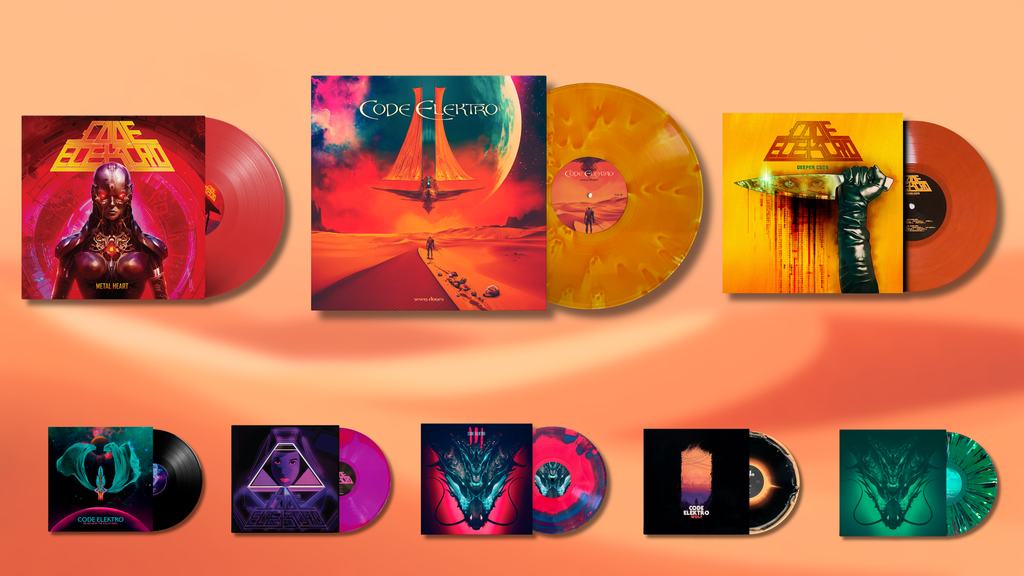 Lot de 4 vinyles