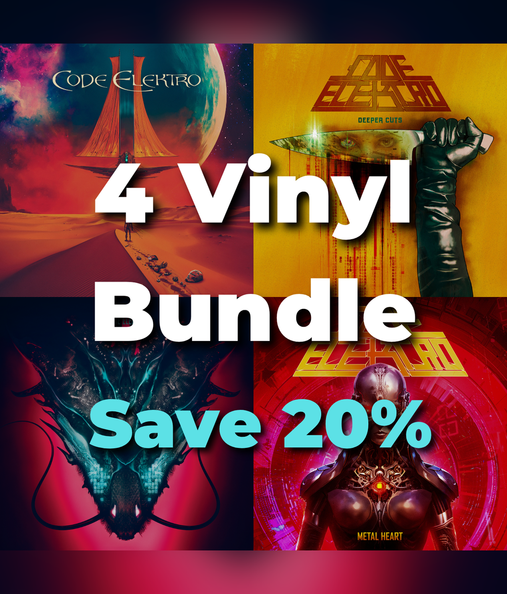 Code Elektro 4x vinyl bundle — two limited edition synthwave records