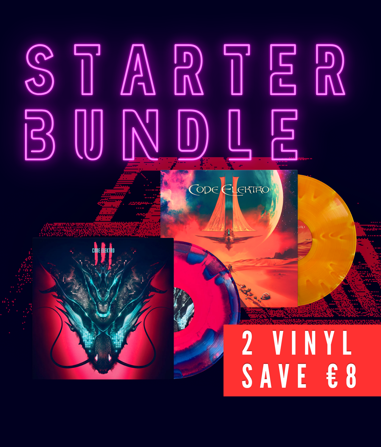 Code Elektro Start Your Collection synthwave vinyl bundle