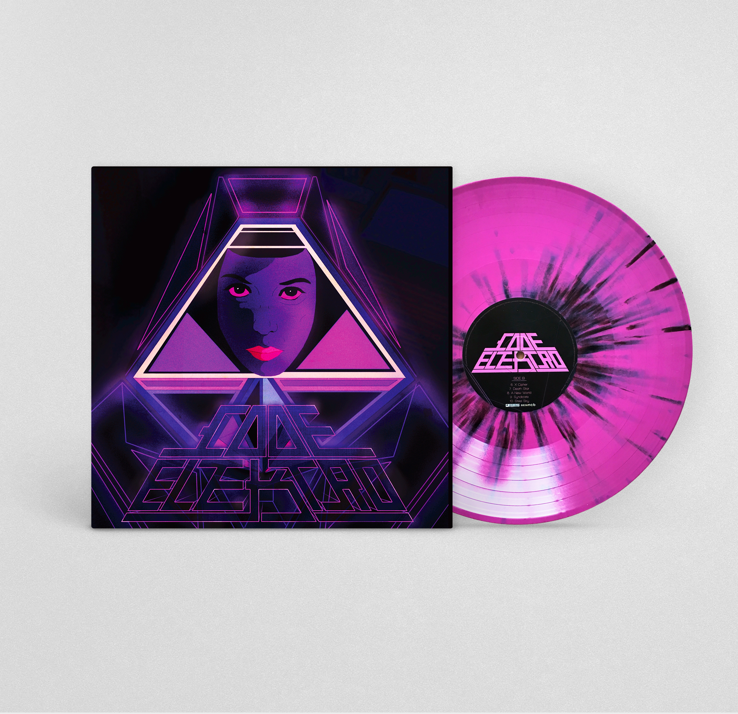 Superstrings Purple w. black splatter